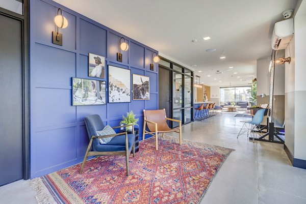 clubhouse/lobby at Metro at Fireclay Apartments