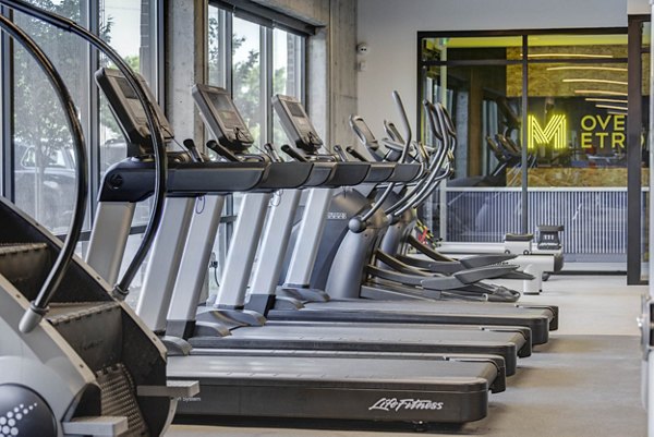 fitness center at Metro at Fireclay Retail Apartments