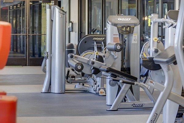 fitness center at Metro at Fireclay Retail Apartments