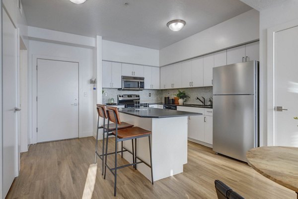 kitchen at Metro at Fireclay Apartments