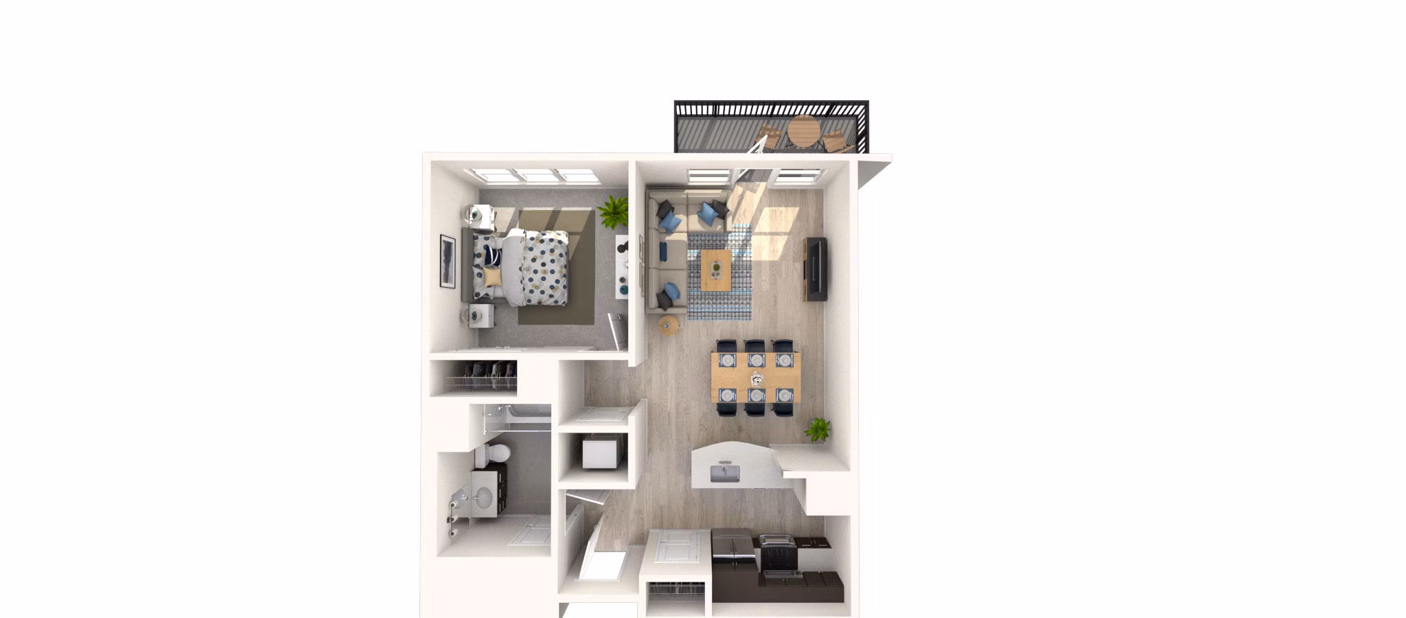 A21-2 floor plan at Arlington 360 Apartments