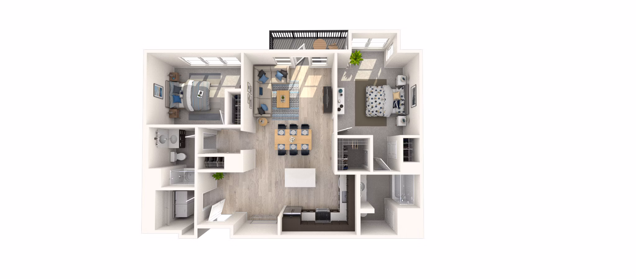 B13 floor plan at Arlington 360 Apartments
