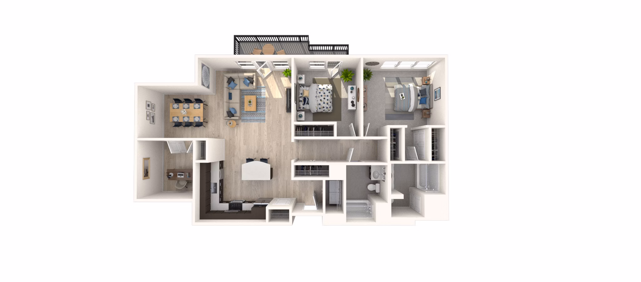 B10 floor plan at Arlington 360 Apartments