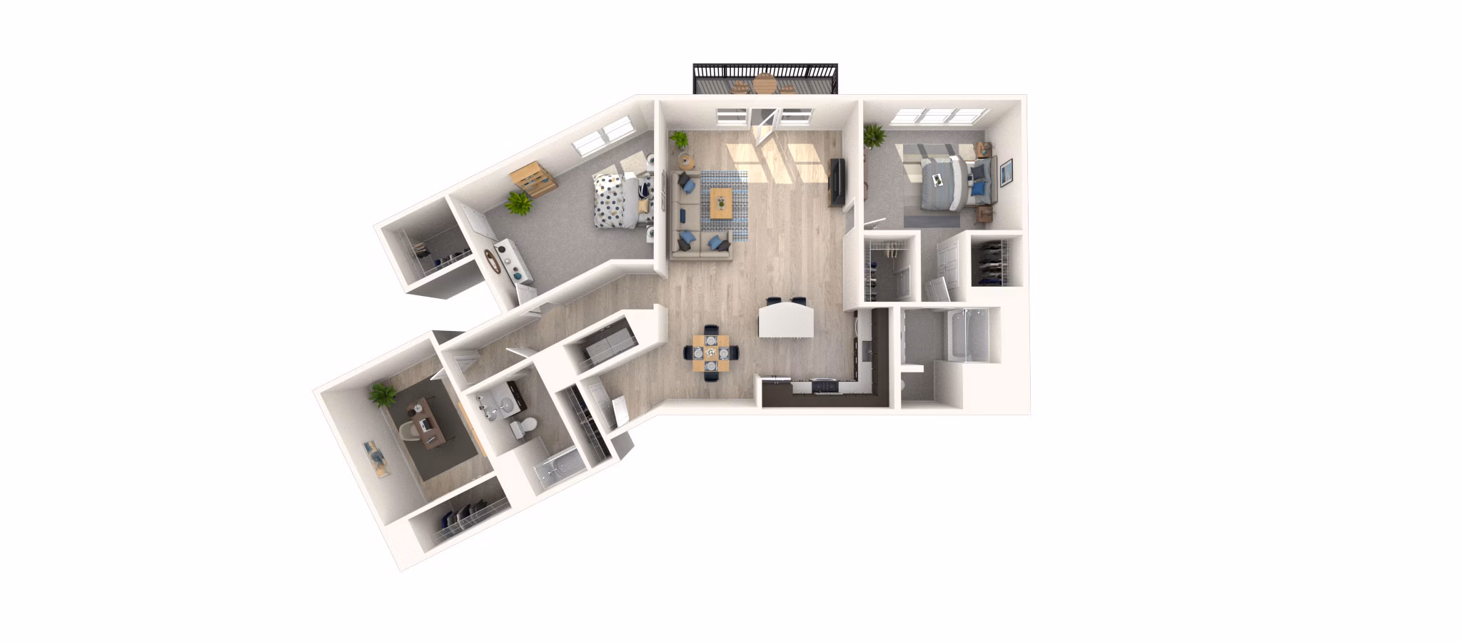 B9 floor plan at Arlington 360 Apartments