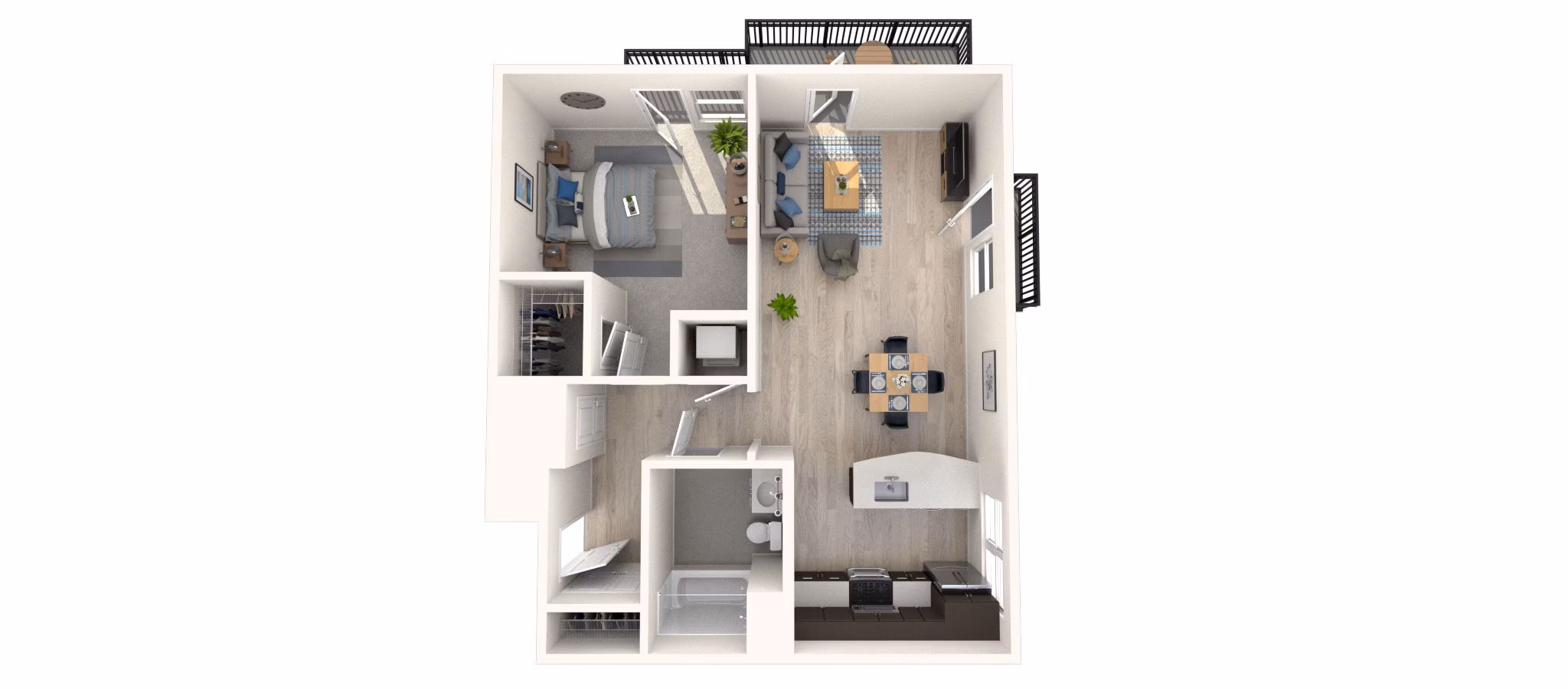 B42R floor plan at Arlington 360 Apartments