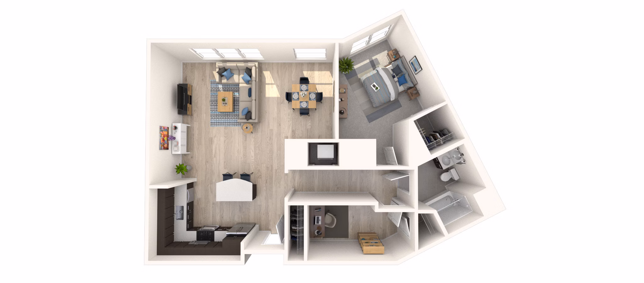 A5DEN-2 floor plan at Arlington 360 Apartments