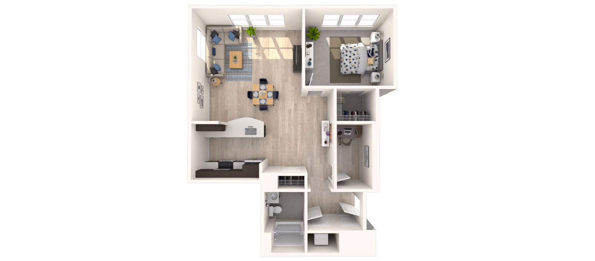 A61R floor plan at Arlington 360 Apartments
