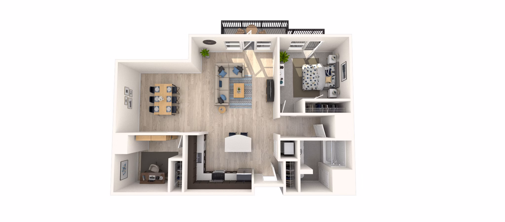 A7 floor plan at Arlington 360 Apartments