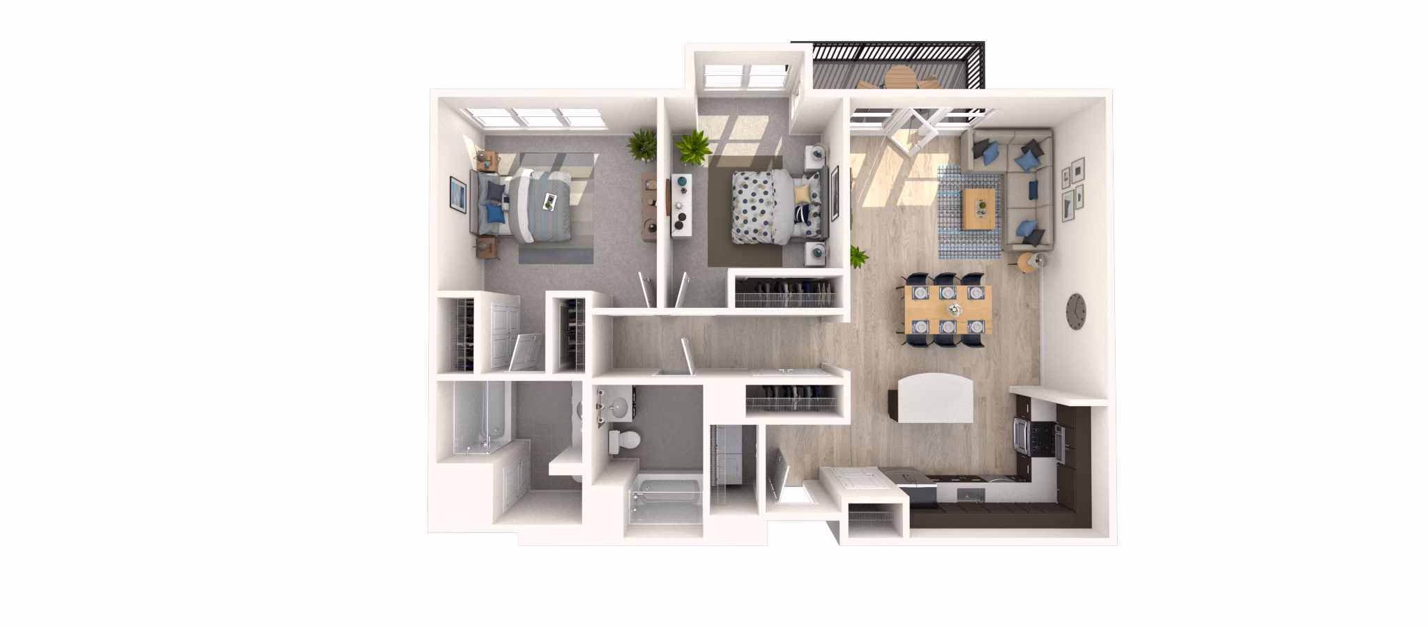 B13.1 floor plan at Arlington 360 Apartments