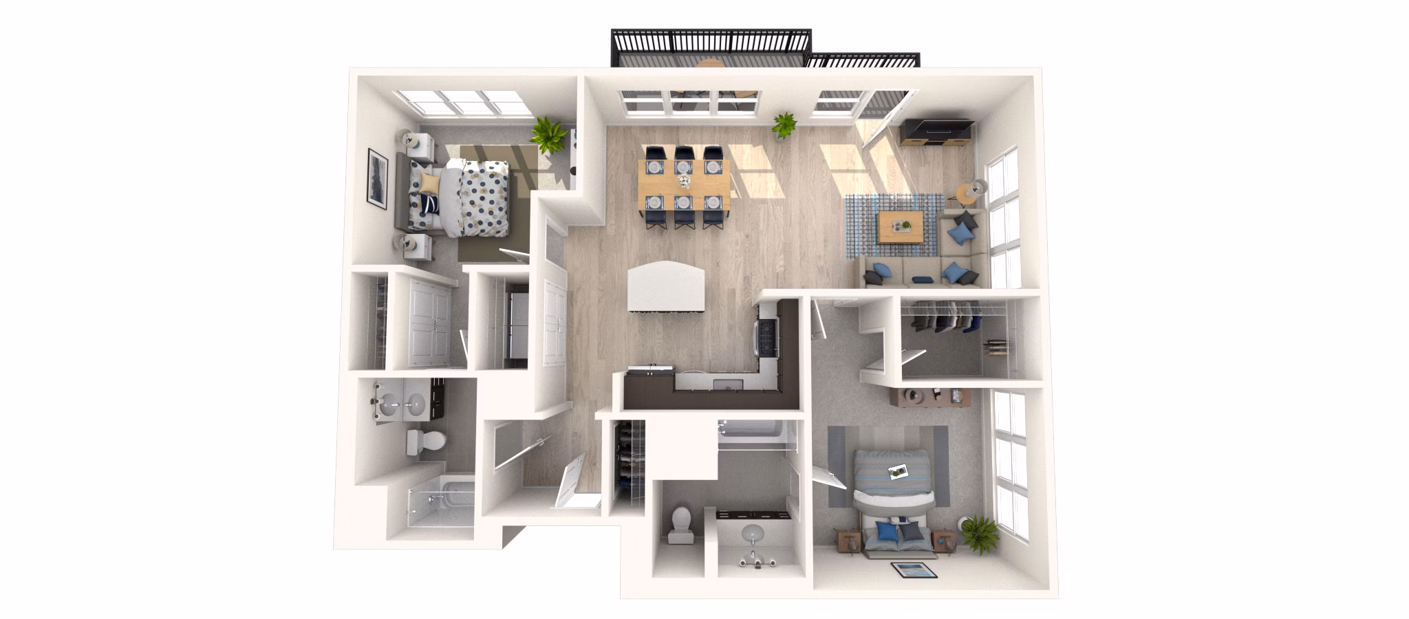B3-2 floor plan at Arlington 360 Apartments