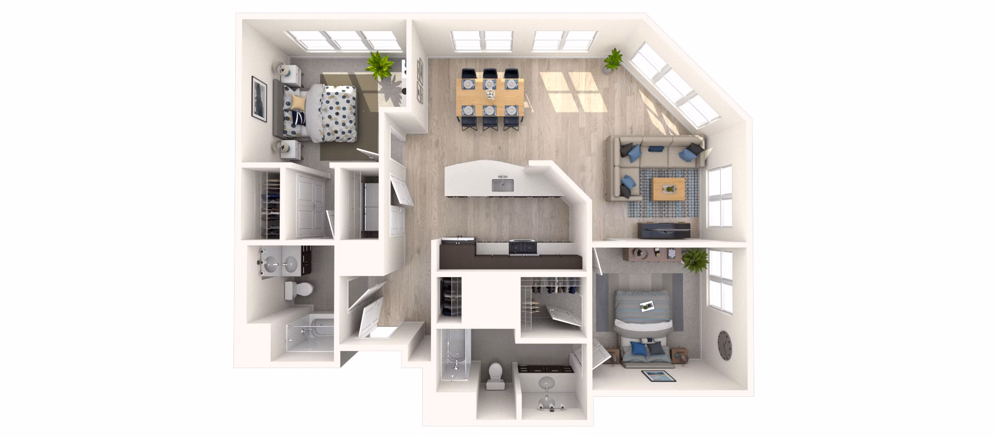 B4-2 floor plan at Arlington 360 Apartments