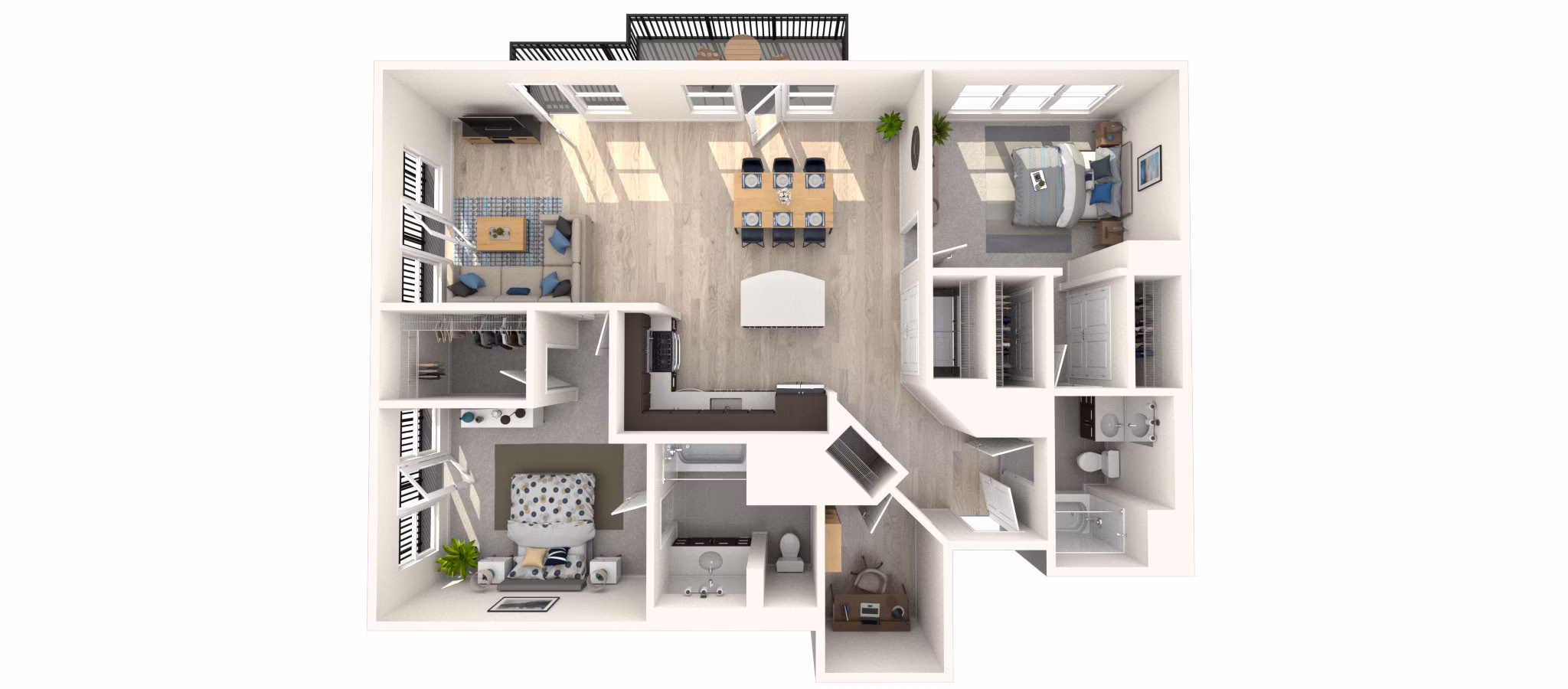 B8 floor plan at Arlington 360 Apartments