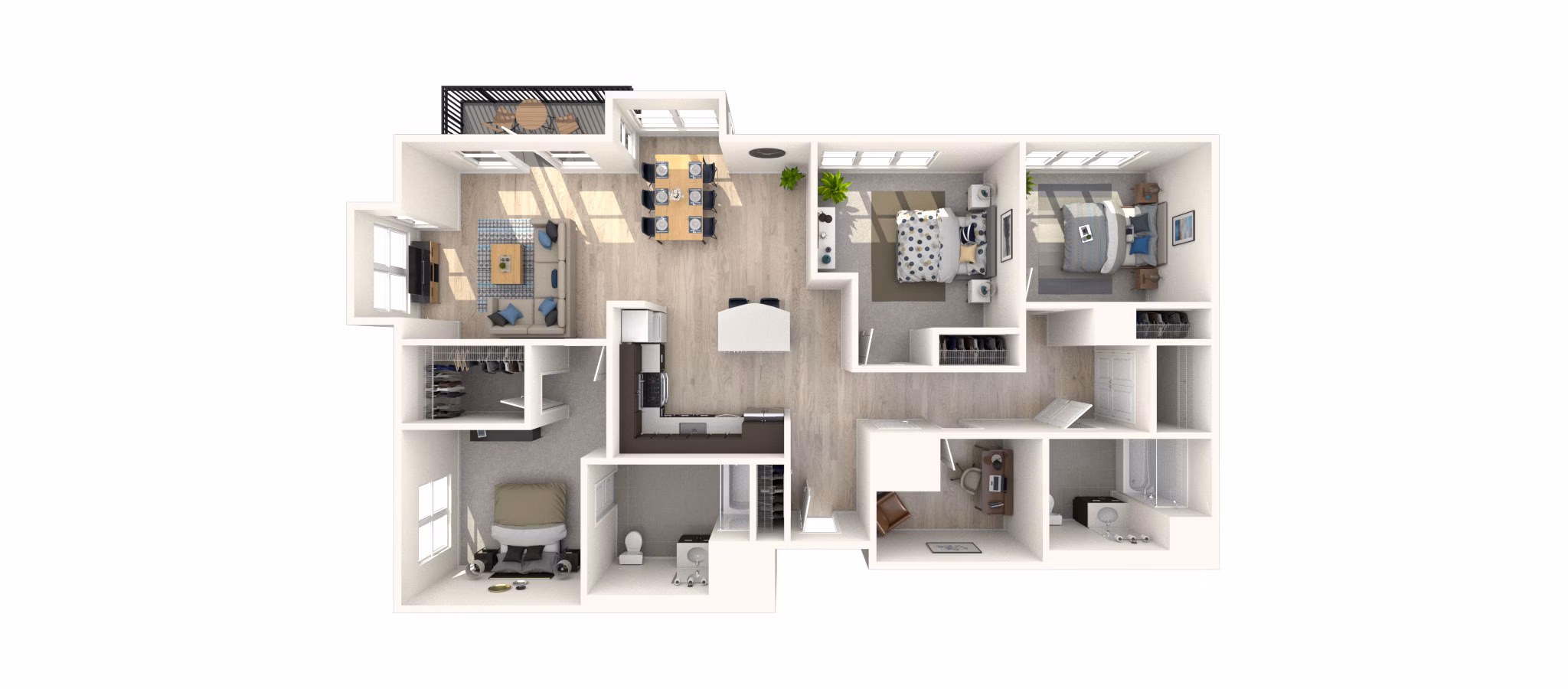 C11-2 floor plan at Arlington 360 Apartments