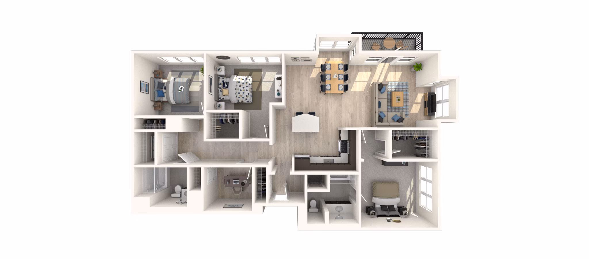 C13-2 floor plan at Arlington 360 Apartments