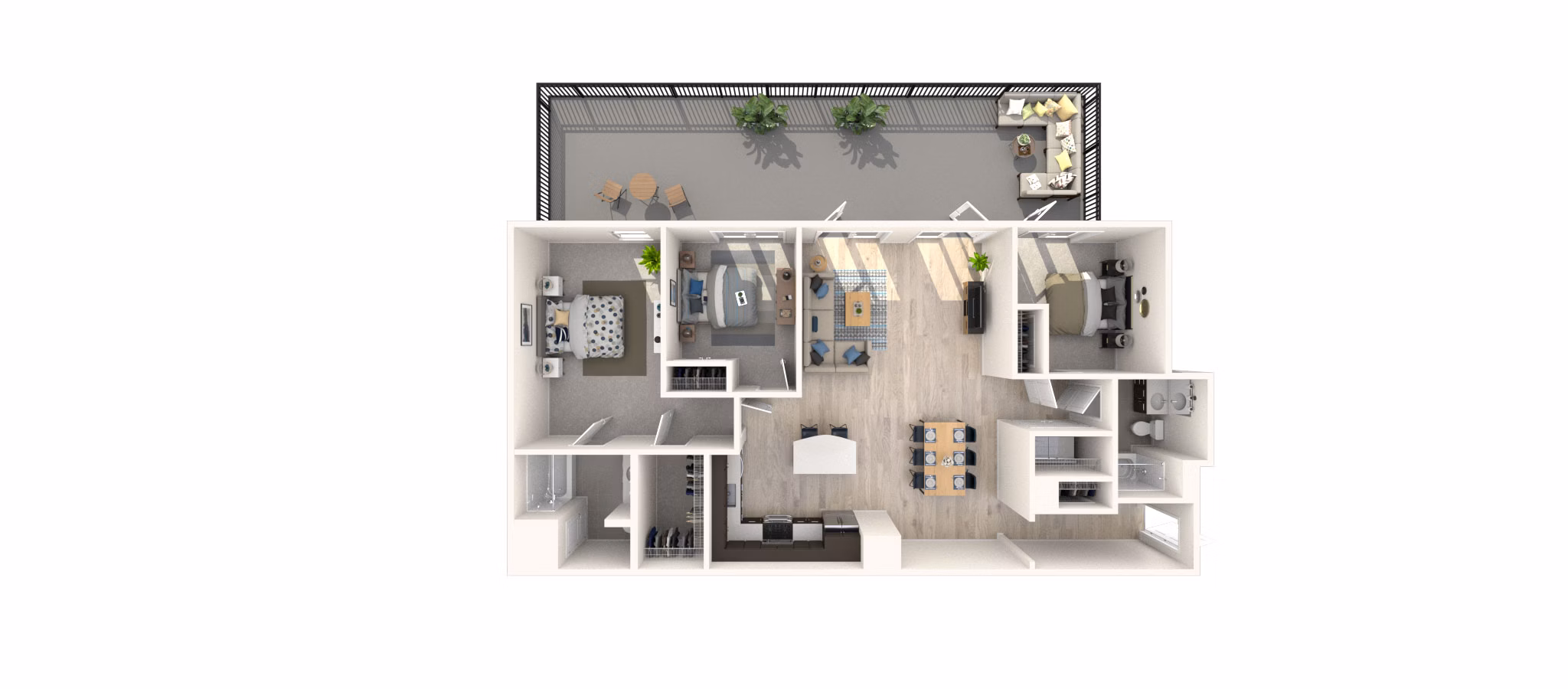 C2 floor plan at Arlington 360 Apartments