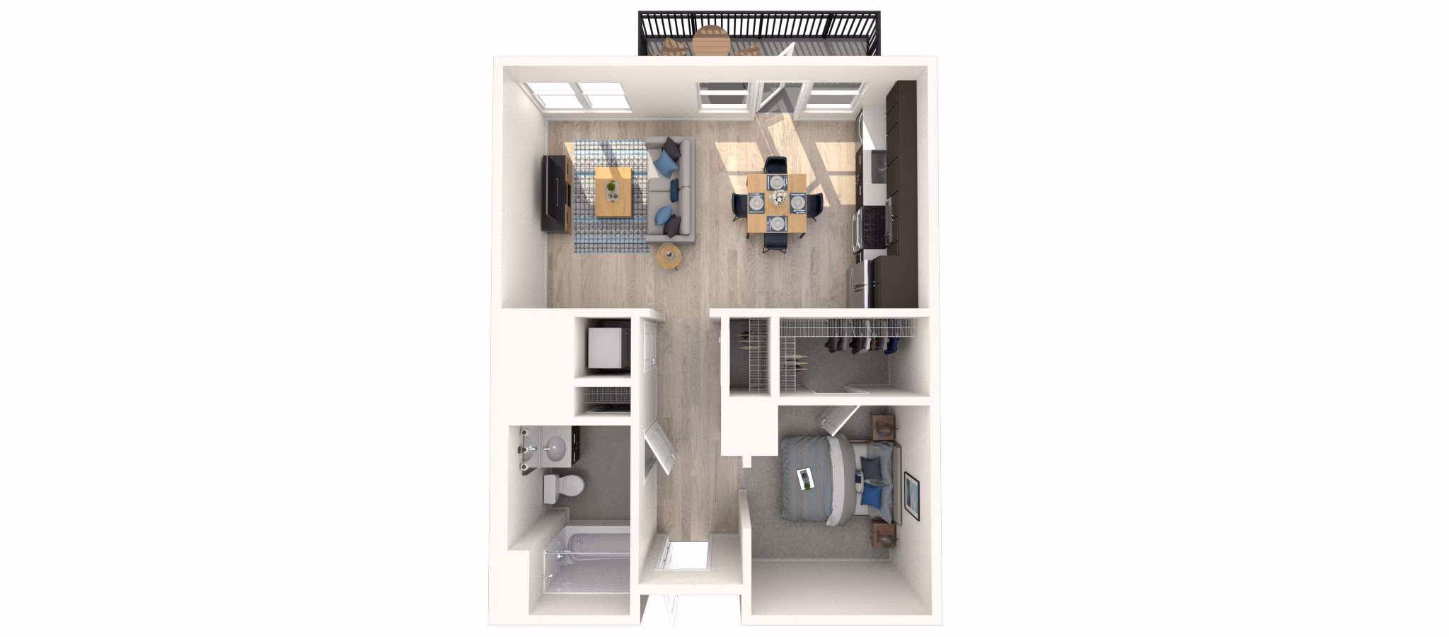 S3 floor plan at Arlington 360 Apartments