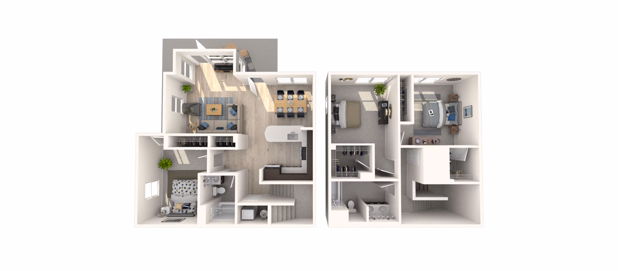 T21TH-2 floor plan at Arlington 360 Apartments