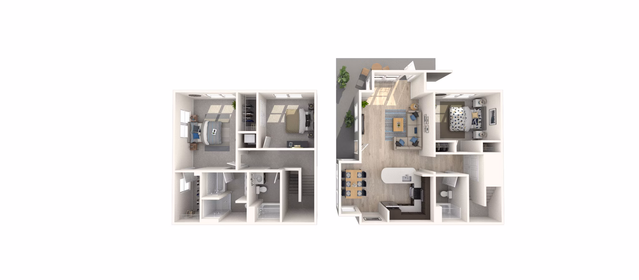 T31townhome-2 floor plan at Arlington 360 Apartments