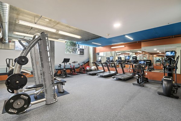 fitness center at Slate Apartments