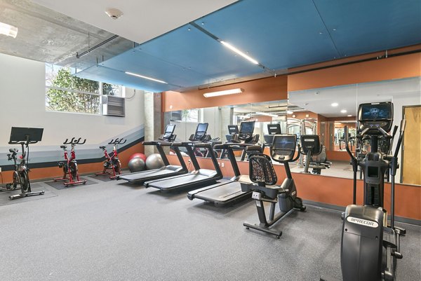 fitness center at Slate Apartments