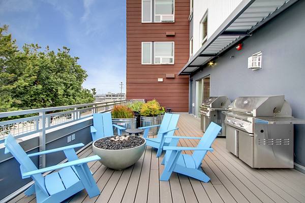 grill area at Slate Apartments