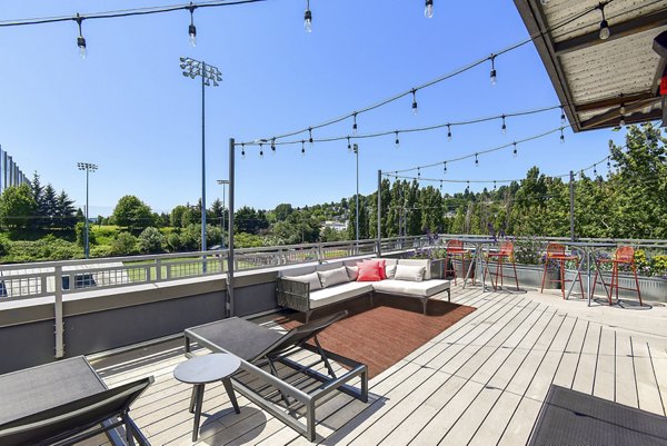 grill area at Slate Apartments