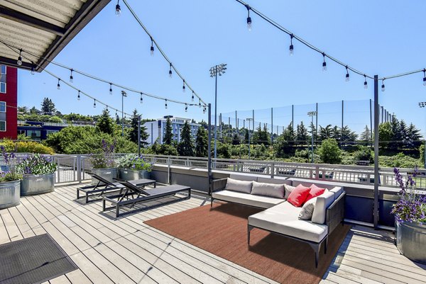 grill area at Slate Apartments