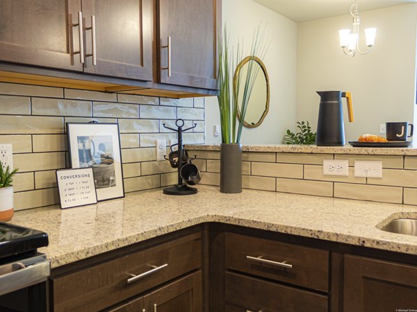 kitchen at Broadway190 Apartments