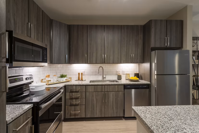 kitchen at Morgan's Landing Apartments