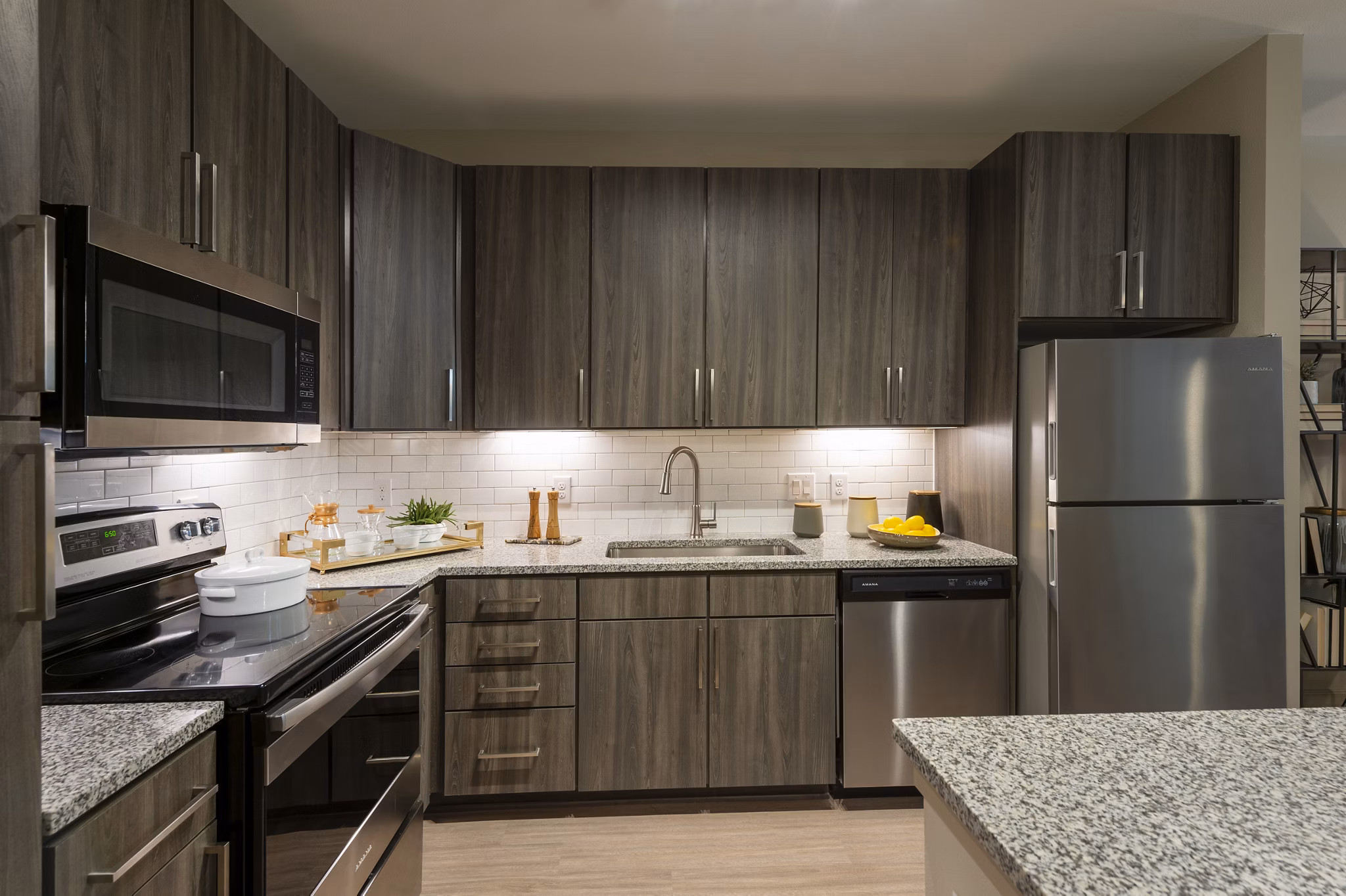 kitchen at Morgan's Landing Apartments