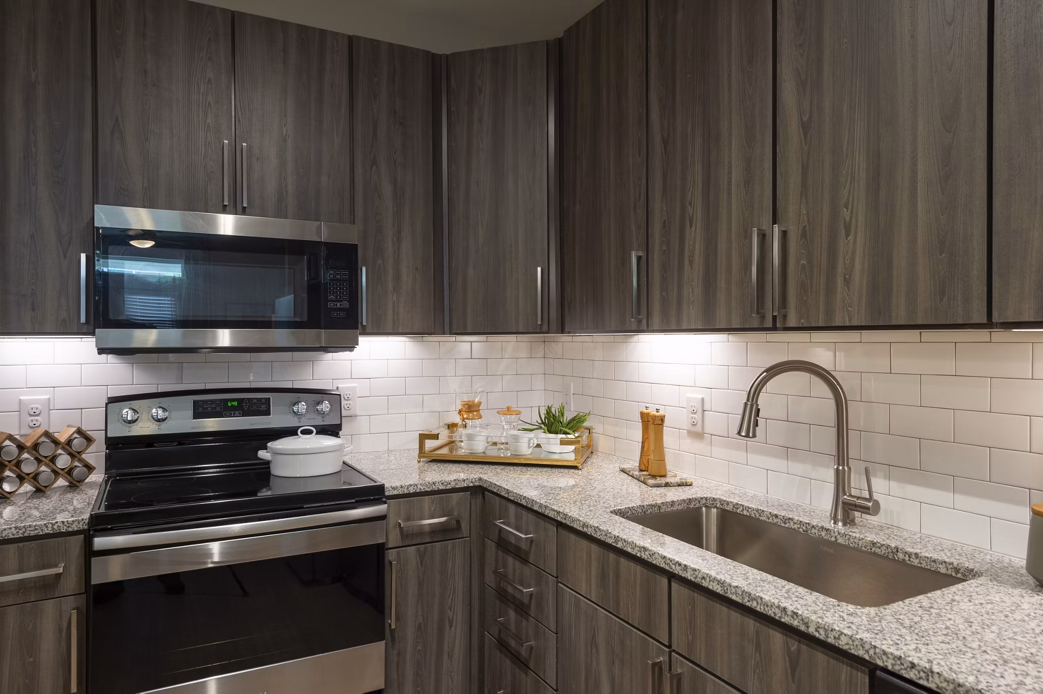 kitchen at Morgan's Landing Apartments