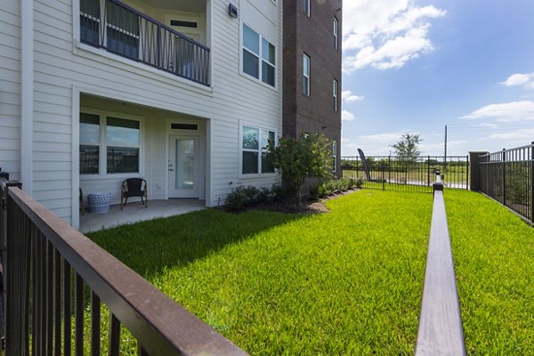 patio at Domain Morgans Landing Apartments