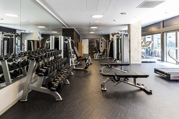 fitness center at 50 Jones Apartments