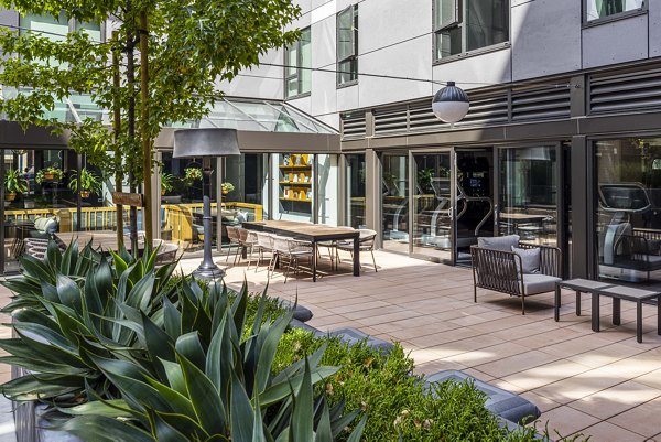 patio at Harvest Apartments