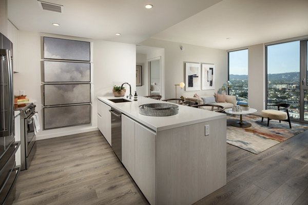 Modern kitchen with stainless steel appliances at ARQ Apartments, luxury living in a vibrant community