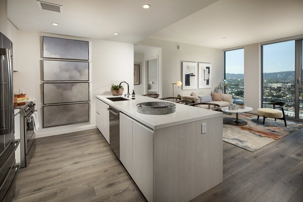 kitchen at ARQ Apartments