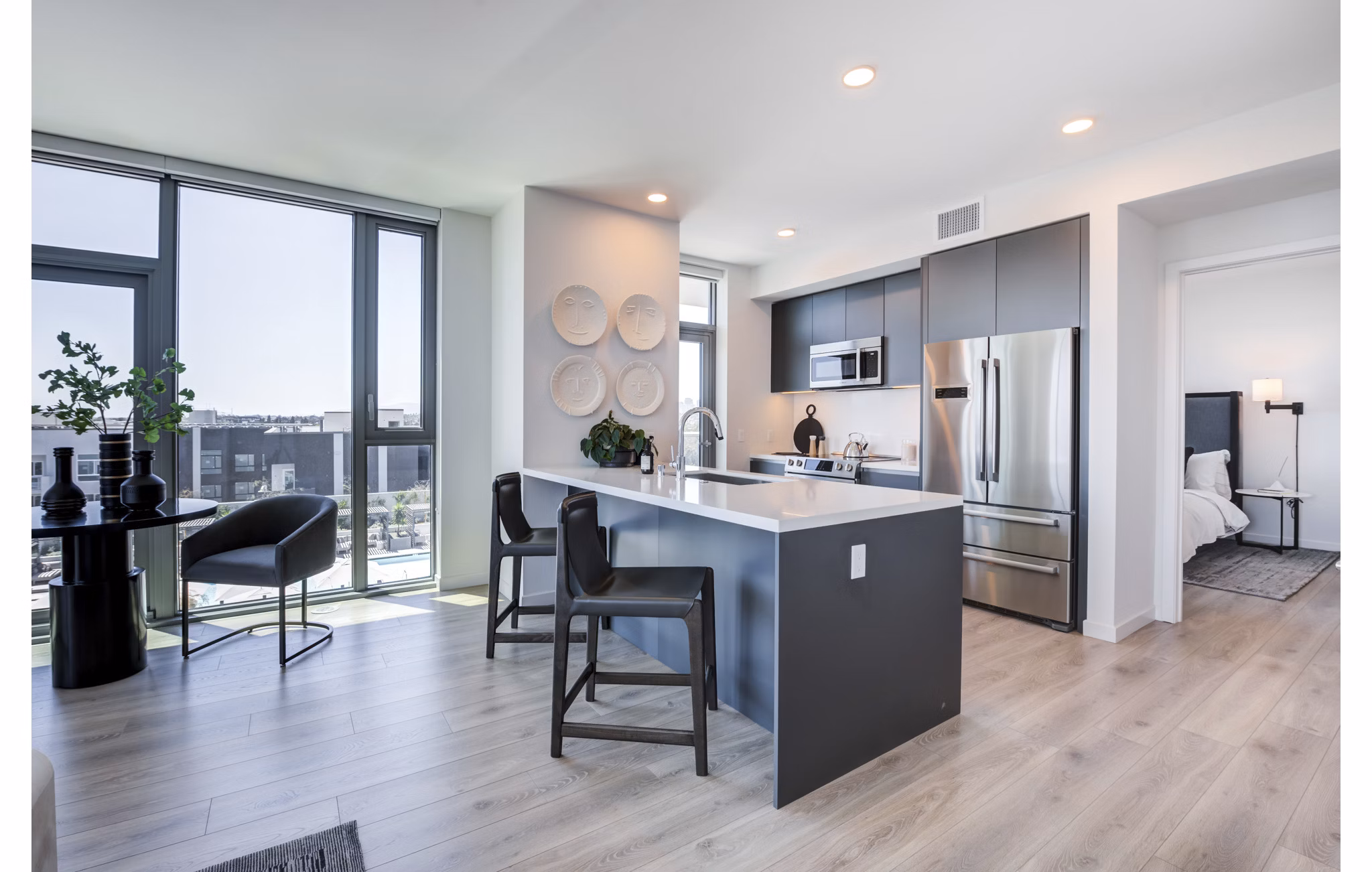 living room at ARQ Apartments 