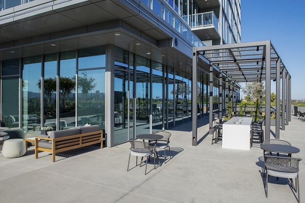 courtyard at ARQ Apartments