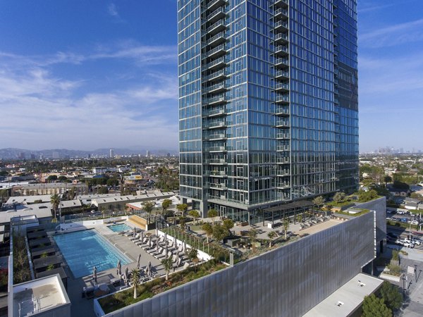 Skyline view at ARQ Apartments: Luxury living in vibrant city setting