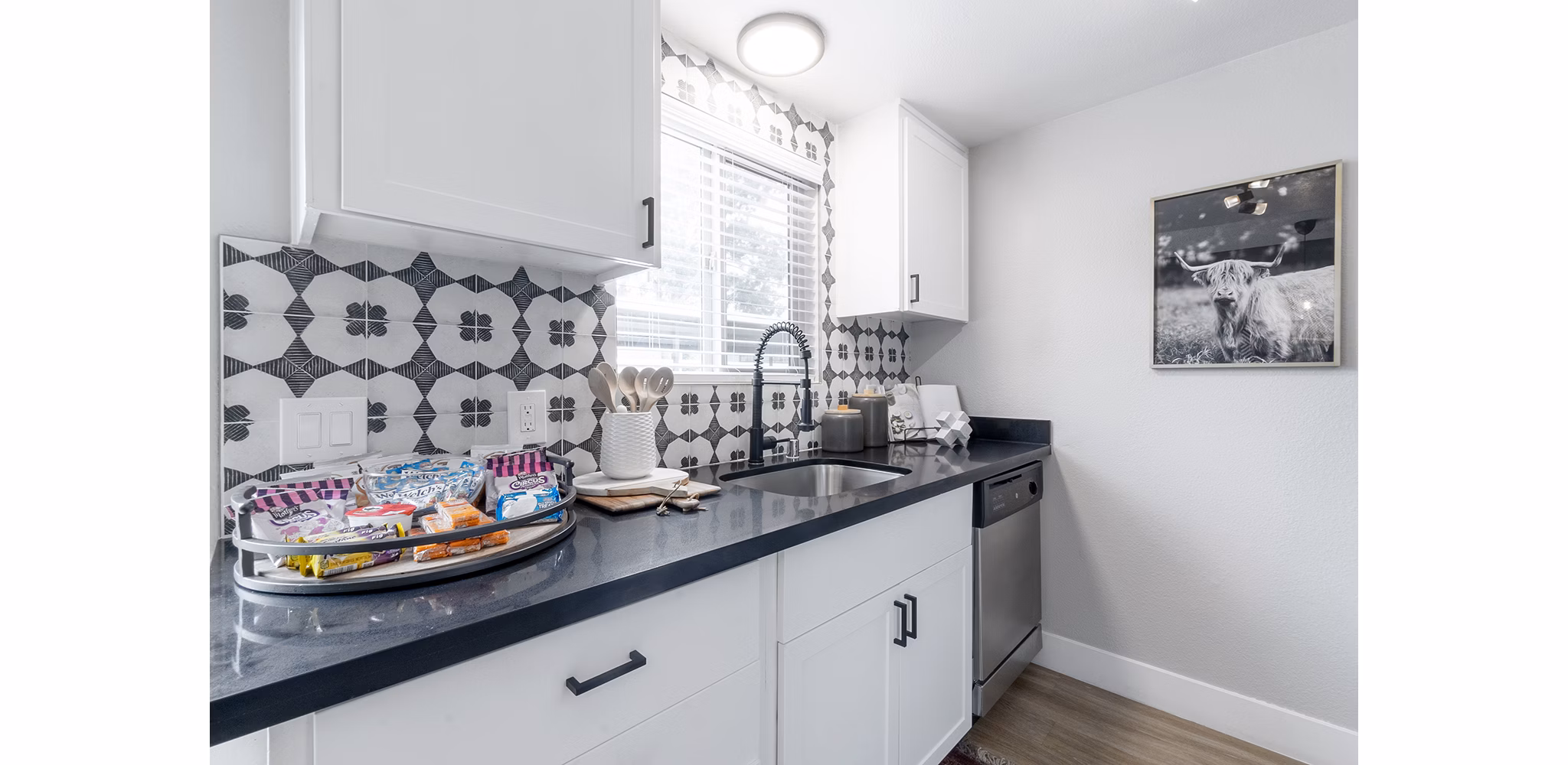 kitchen at The Luxe Apartments