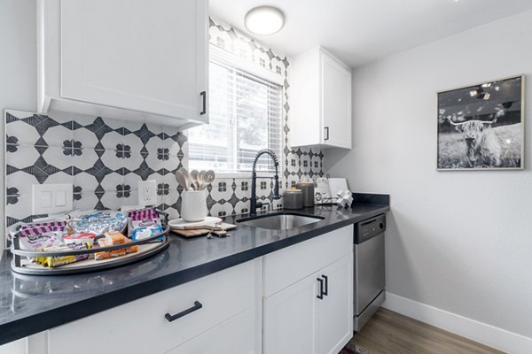 kitchen at The Luxe Apartments