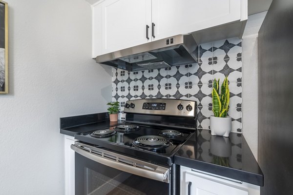 kitchen at The Luxe Apartments