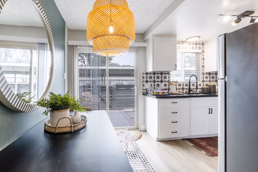 kitchen at The Luxe Apartments