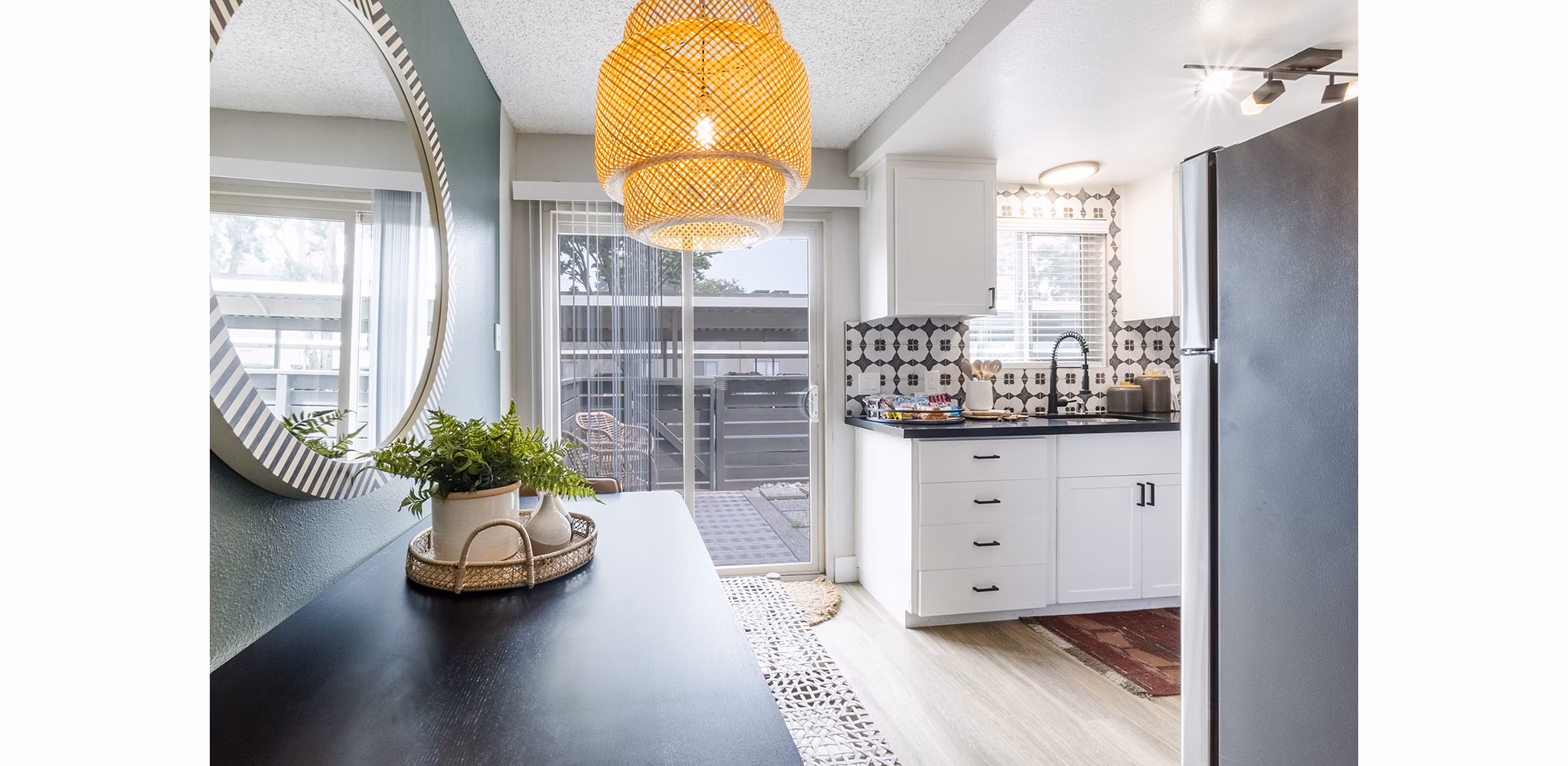kitchen at The Luxe Apartments