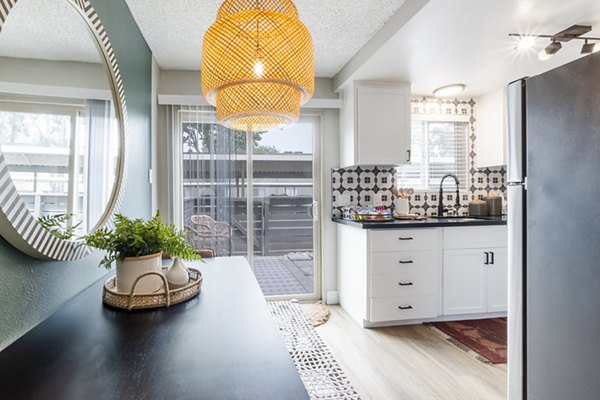 kitchen at The Luxe Apartments