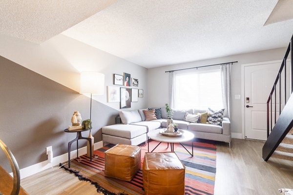 living room at The Luxe Apartments