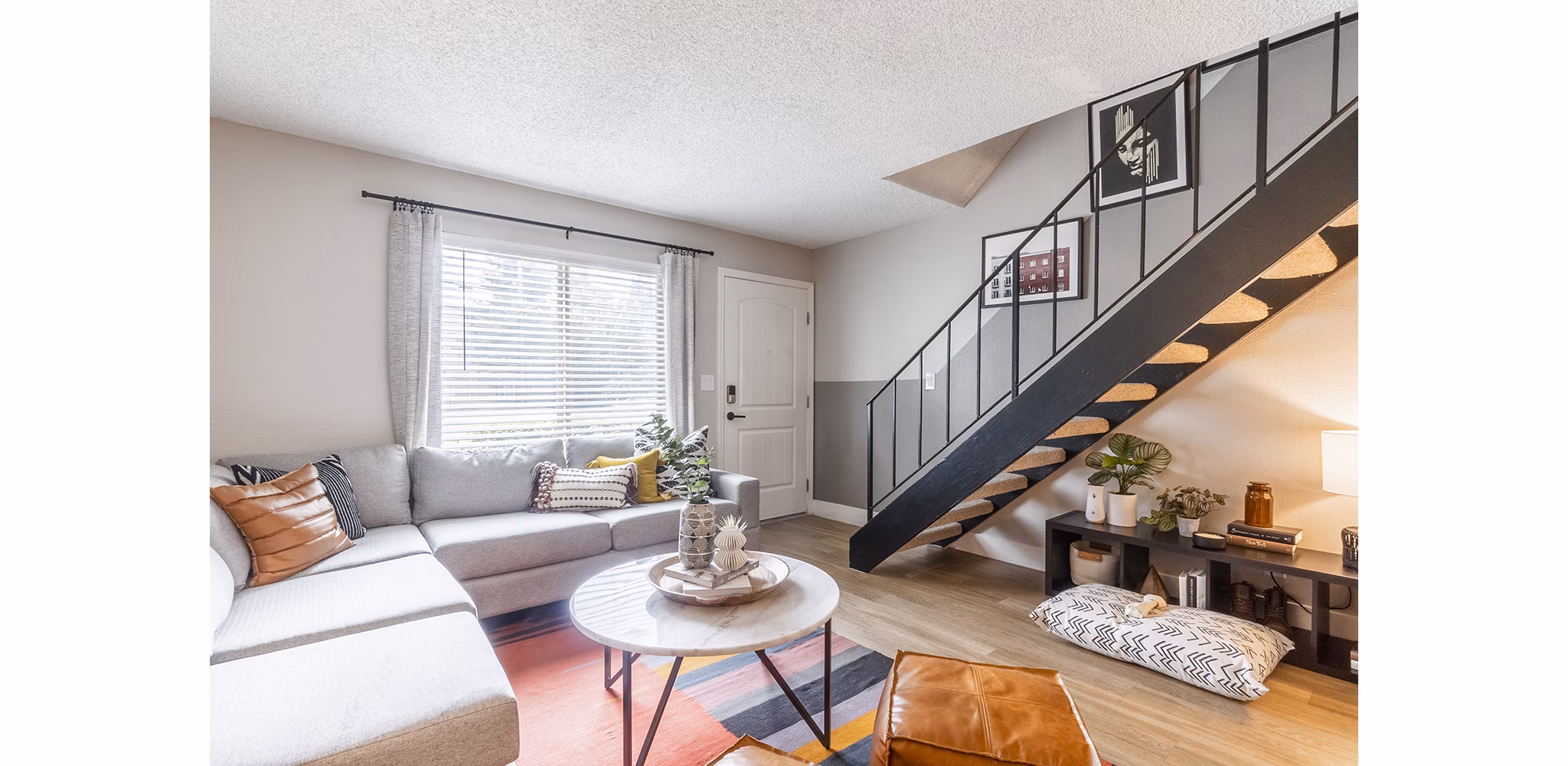 living room at The Luxe Apartments