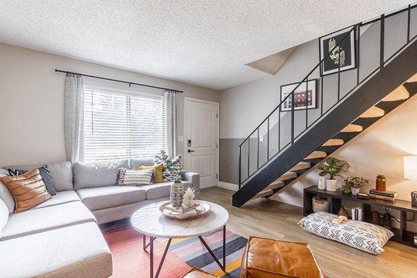 living room at The Luxe Apartments