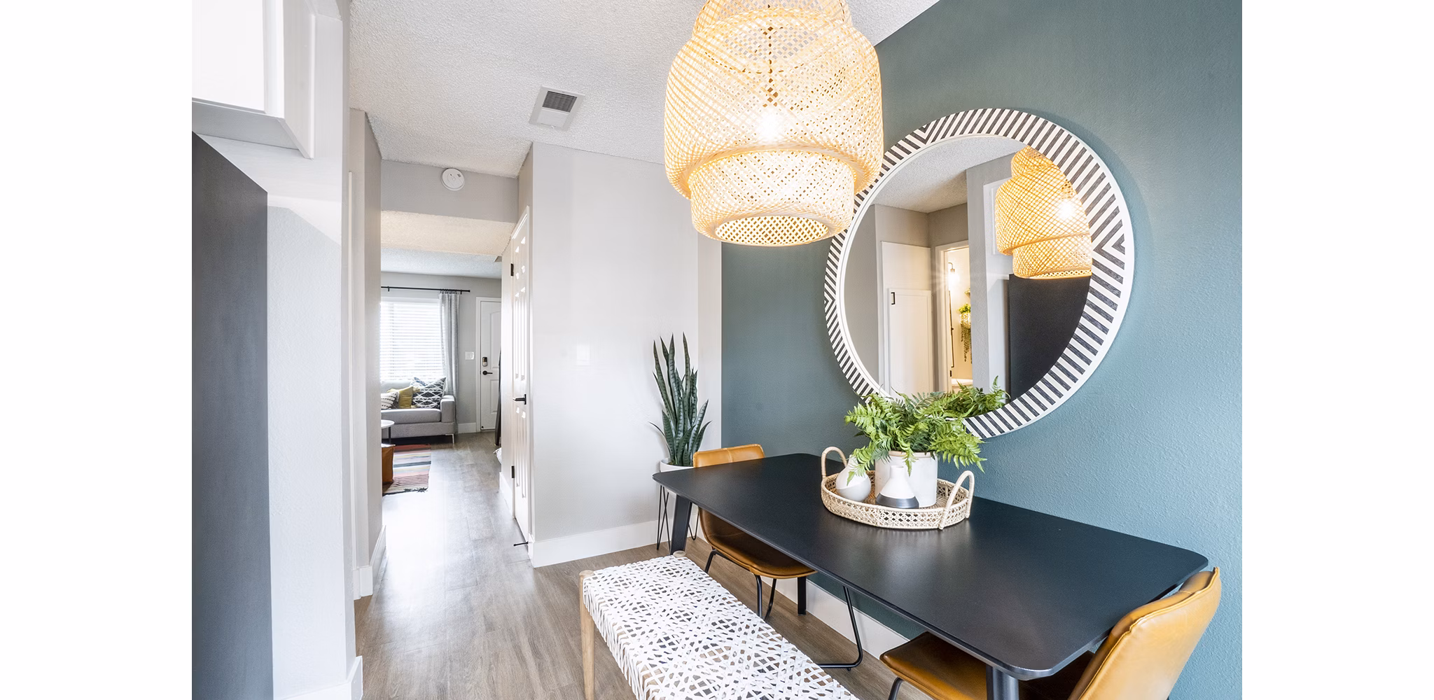 living room at The Luxe Apartments