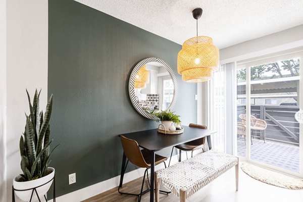 living room at The Luxe Apartments